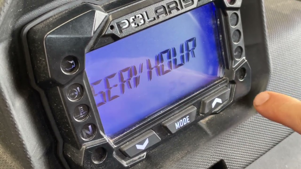 Как сбросить индикатор гаечного ключа на приборной панели Polaris Ranger 1000 2023 года, сброс ин...