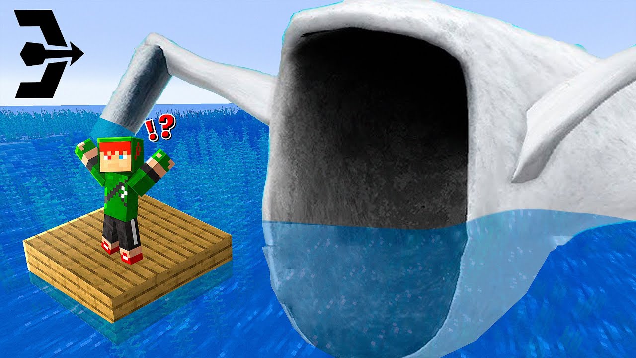 ENCONTREI SEA EATER NO MINECRAFT!! MONSTRO QUE DEVORA TUBARÕES (RECORDE MUNDIAL)