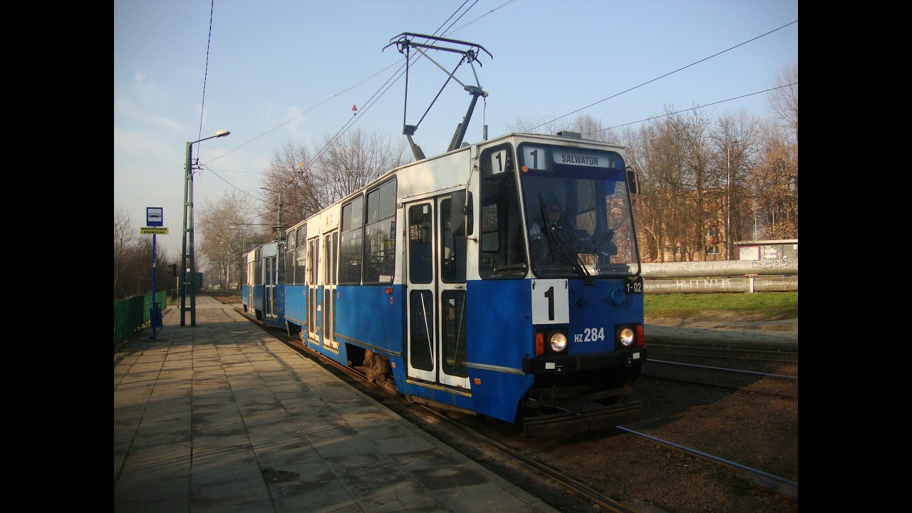 Wzgórza Krzesławickie przed remontem 🚊 Konstal 105Na - HZ284+HZ285 🚊 Linia 1 - MPK Kraków