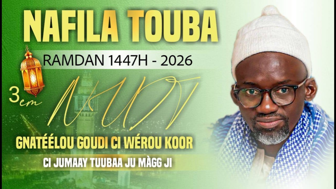 🔴EN DIRECTE NAFILA GRAND MOSQUE DE TOUBA /10e NUIT Ramadan- 2026 1447h.