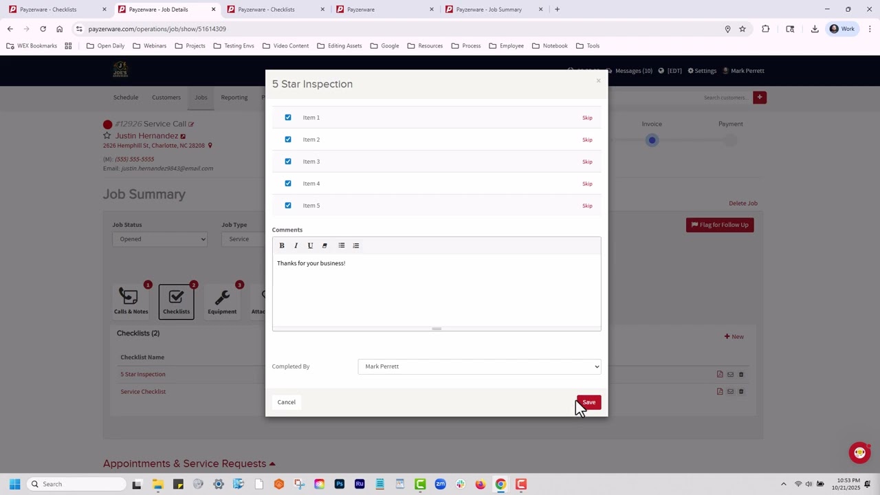 WEX FSM Software Feature | Checklists Tutorial