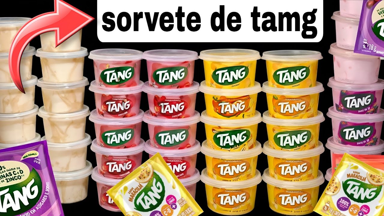 COMO FAZER SORVETE CASEIRO DE SUCO TANG NO LIQUIDIFICADOR IGUAL DA KIBOM 