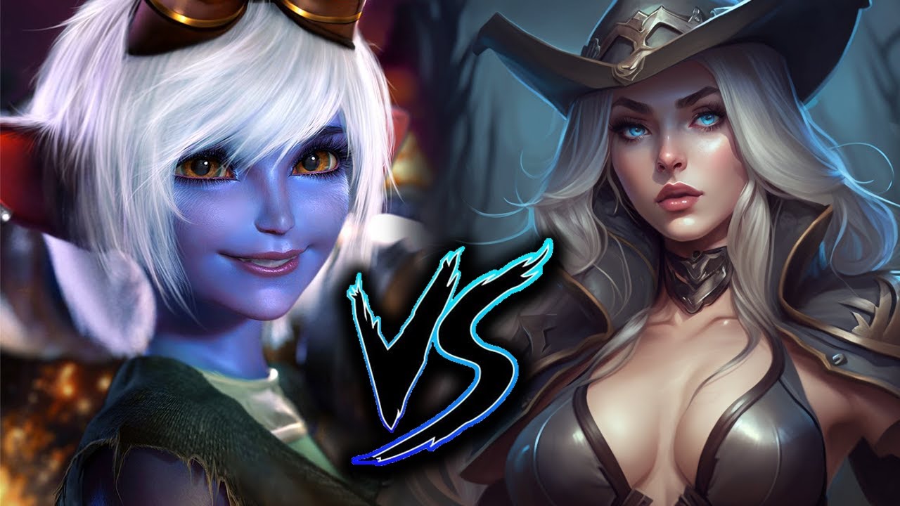 ASHE vs. TRISTANA DRAGON LANE GAMEPLAY | Season 10