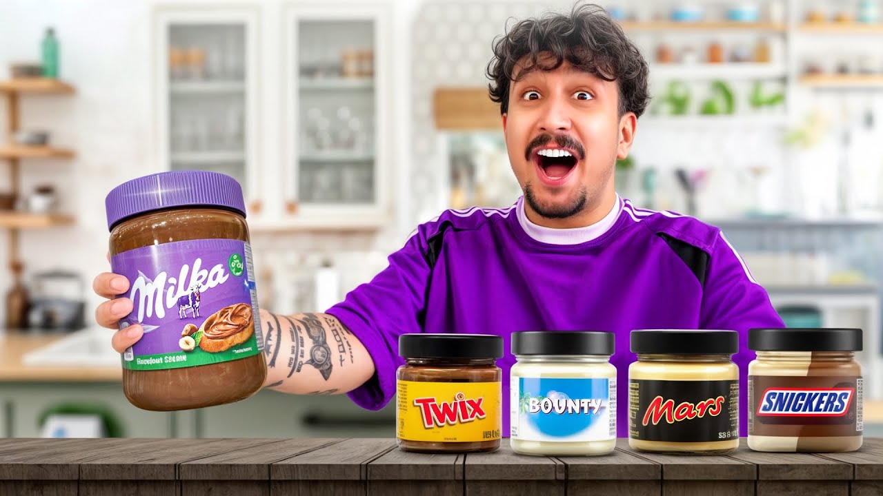 کرم شکلات های خارجی تست کردم 😋🍫