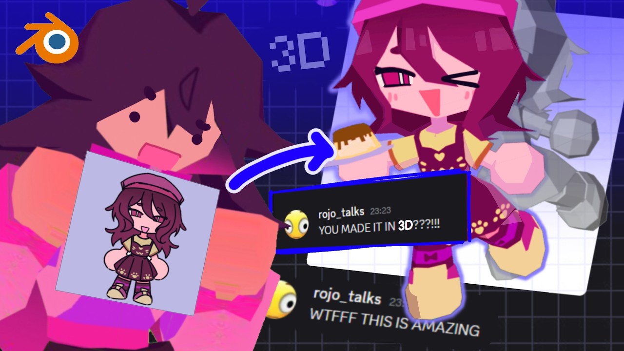 Surprising people with 3D models of their OCs
