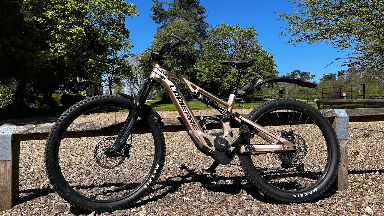 Lapierre Overvolt AM 5.6 Full Suspension Electric Mountain Bike Gold/Black. Red bull I’m ready
