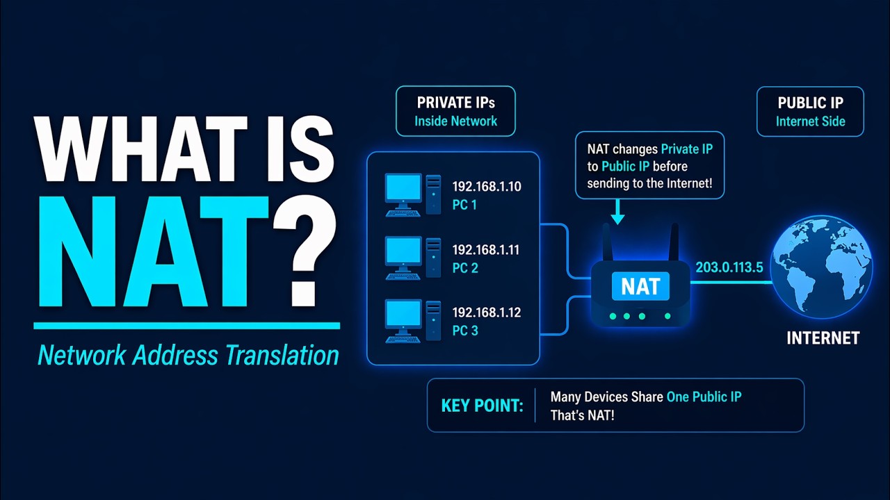 NAT Explained &ndash; Network Address Translation & How It Works | Network+ CCNA Animated