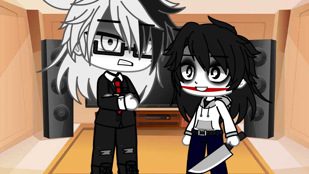 Los Creepypastas reaccionan a Jeff vs SlenderMan (Tiktak Draw)