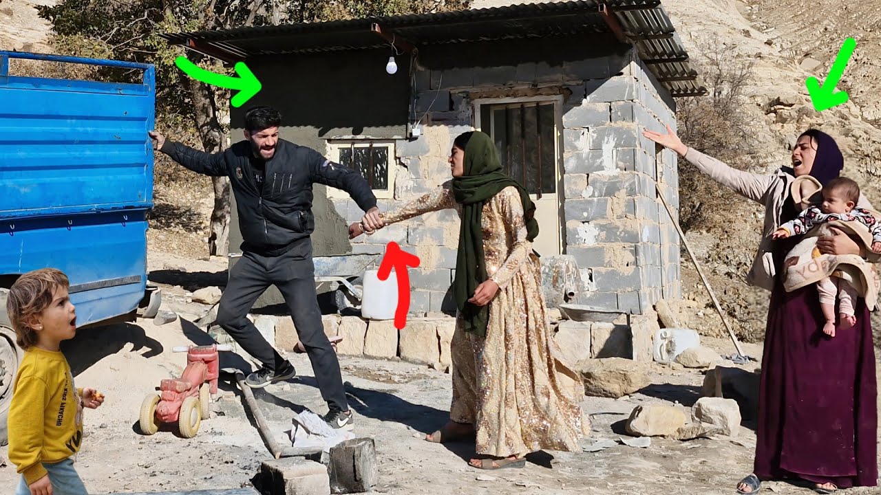 Ali’s Tough Decision: Porch Wall Cementing with Shahrbanu and Standing Up to Atefeh 🧱❄️🚫