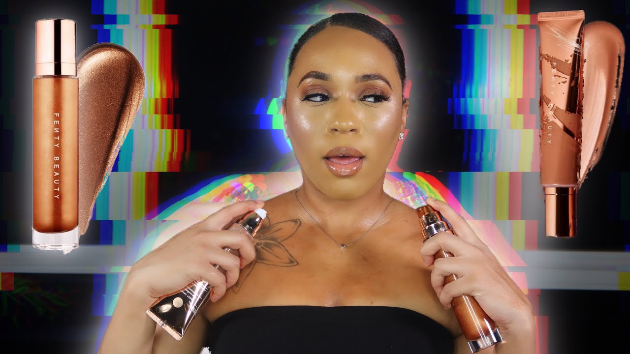 *NEW* FENTY BODY SAUCE LUMINIZING TINT VS FENTY BODY LAVA LUMINIZER | BODY MAKEUP