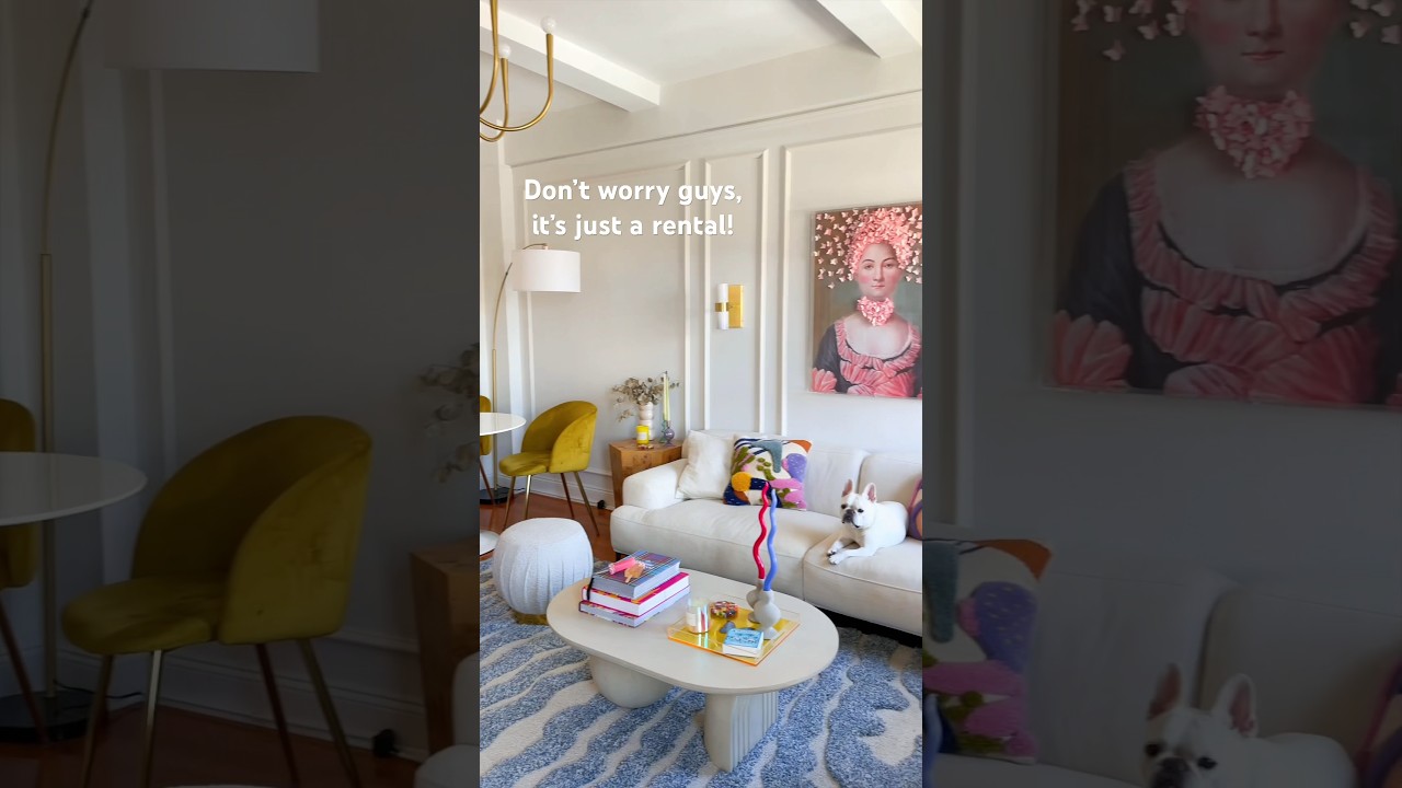Tons of renter friendly upgrades later! #nycapartment #colorfuldecor #homedecor #interiordesign