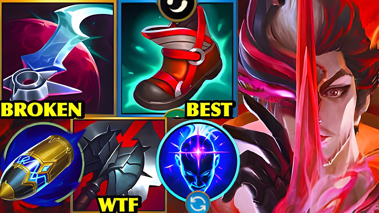 Wild Rift China Zed Mid - 22KILL ECLIPSE ONE SHOT COMBO ZED Build Runes - BROKEN 21s ULT COOLDOWN!?