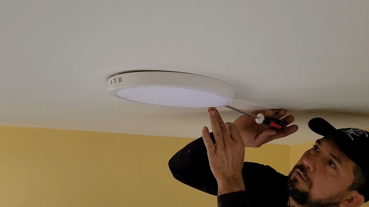 colocacion de lampara led