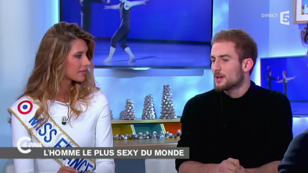 Miss France et François Alu, le couple le plus sexy - C à vous - 09/12/2014