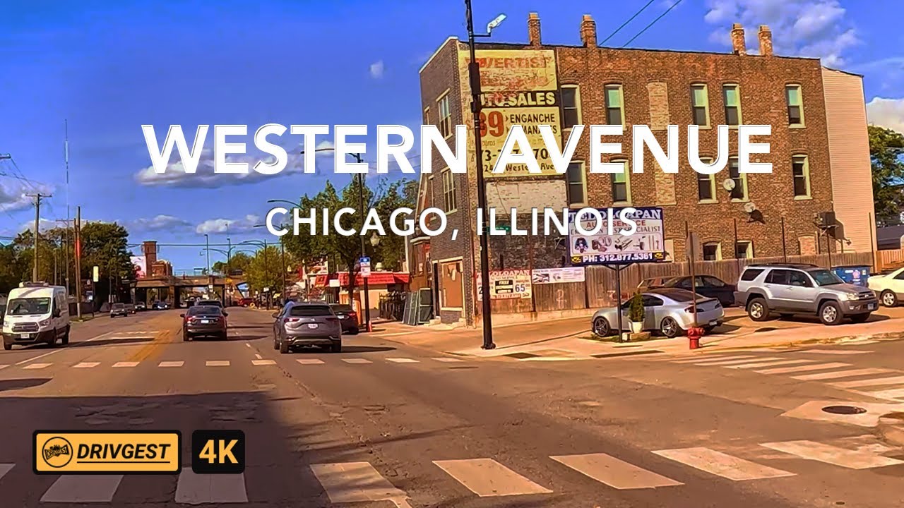 Western Avenue Drive Tour | ASMR | Chicago | 4K | Drivgest