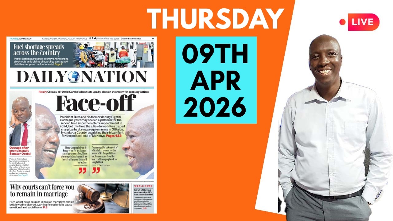 Kameme Magathiti Today || COURAGEOUS SPEECH FROM SENATOR METHU JR YESTERDAY ||  09/04/2026