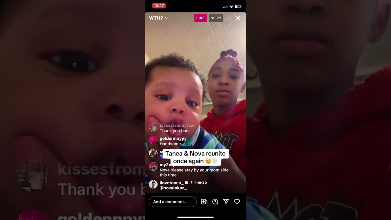 Nova woava reunited with her mom and siblings