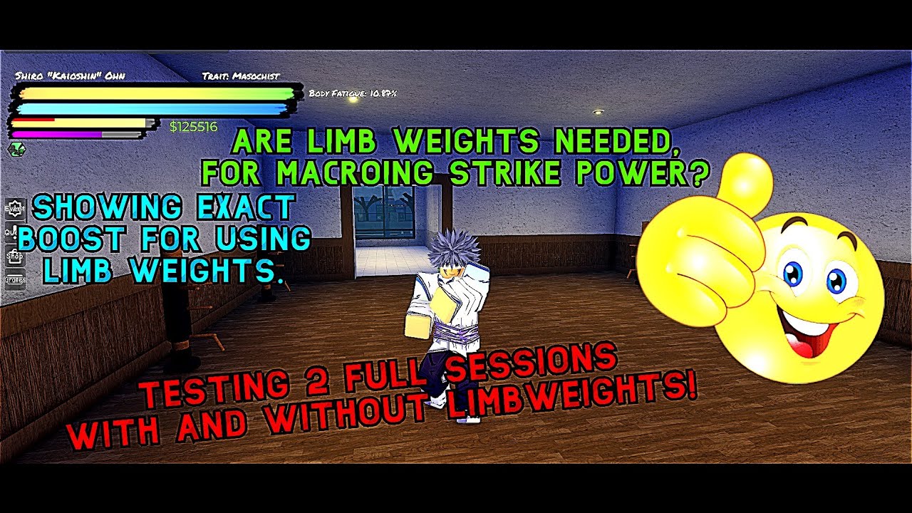 Should you use limb weights for strike power macro | MIGHTY OMEGA