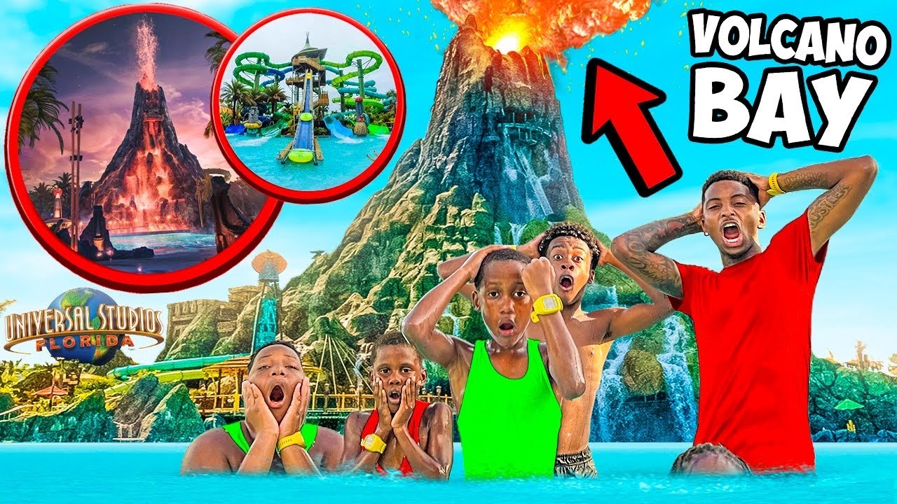 TOOK MY FAMILY ON VACATION TO ORLANDO FLORIDA✈️ & WE WENT TO VOLCANO BAY WATERPARK!😱