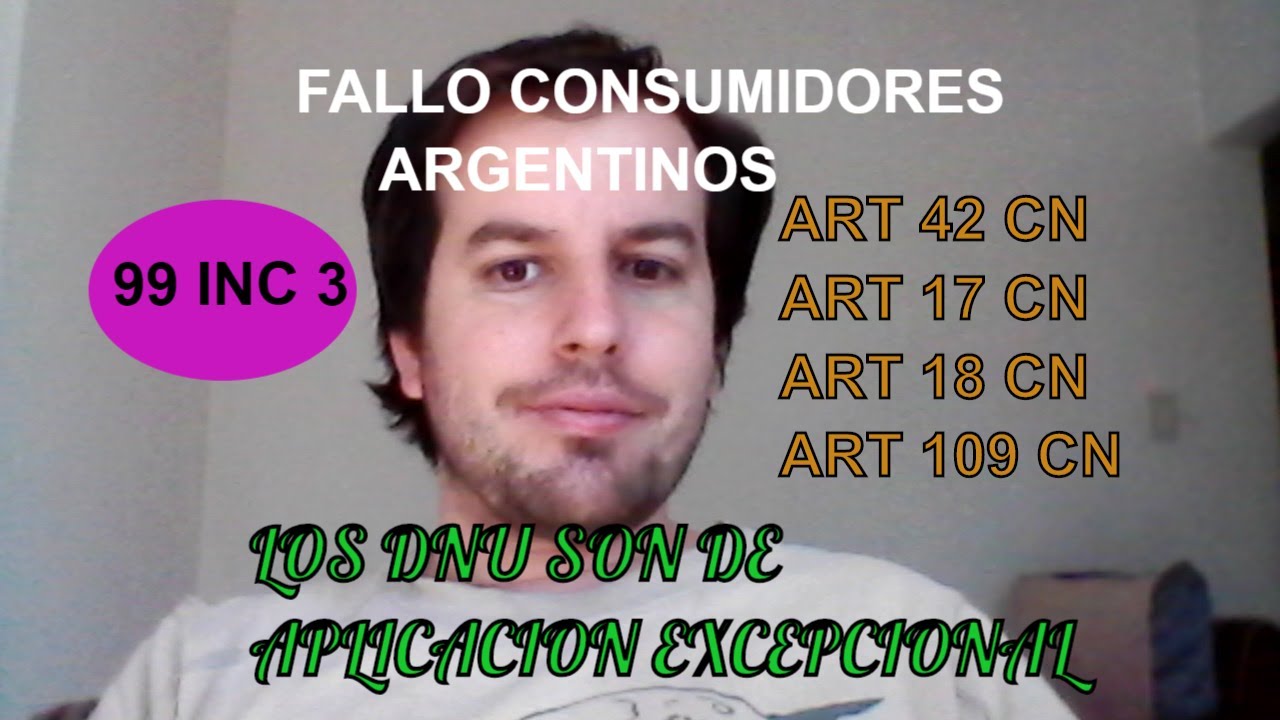 FALLO CONSUMIDORES ARGENTINOS 2010 : DNU COMO INSTRUMENTOS EXCEPCIONALES