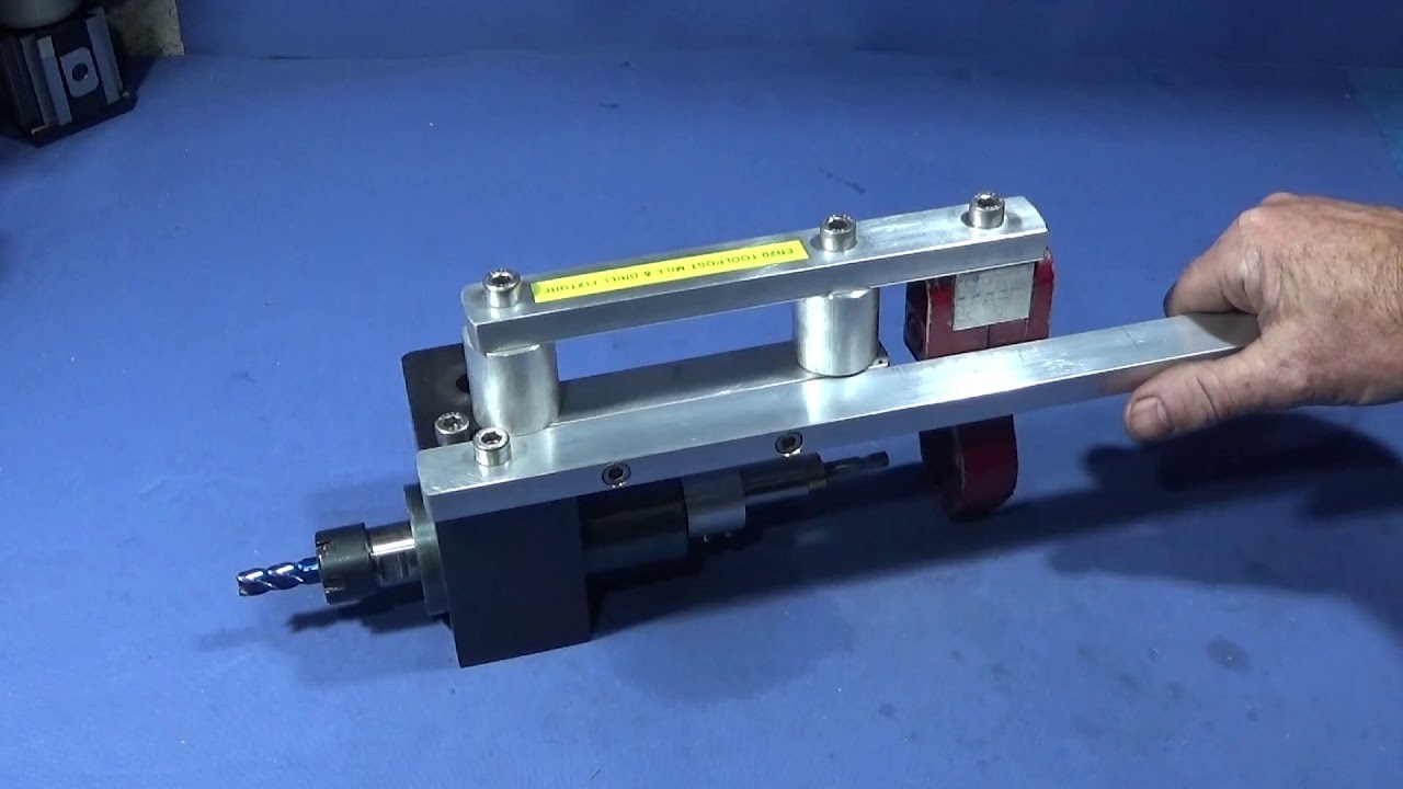 ER20 Lathe Toolpost Drill & Mill Fixture. A Power Drill Milling Hack