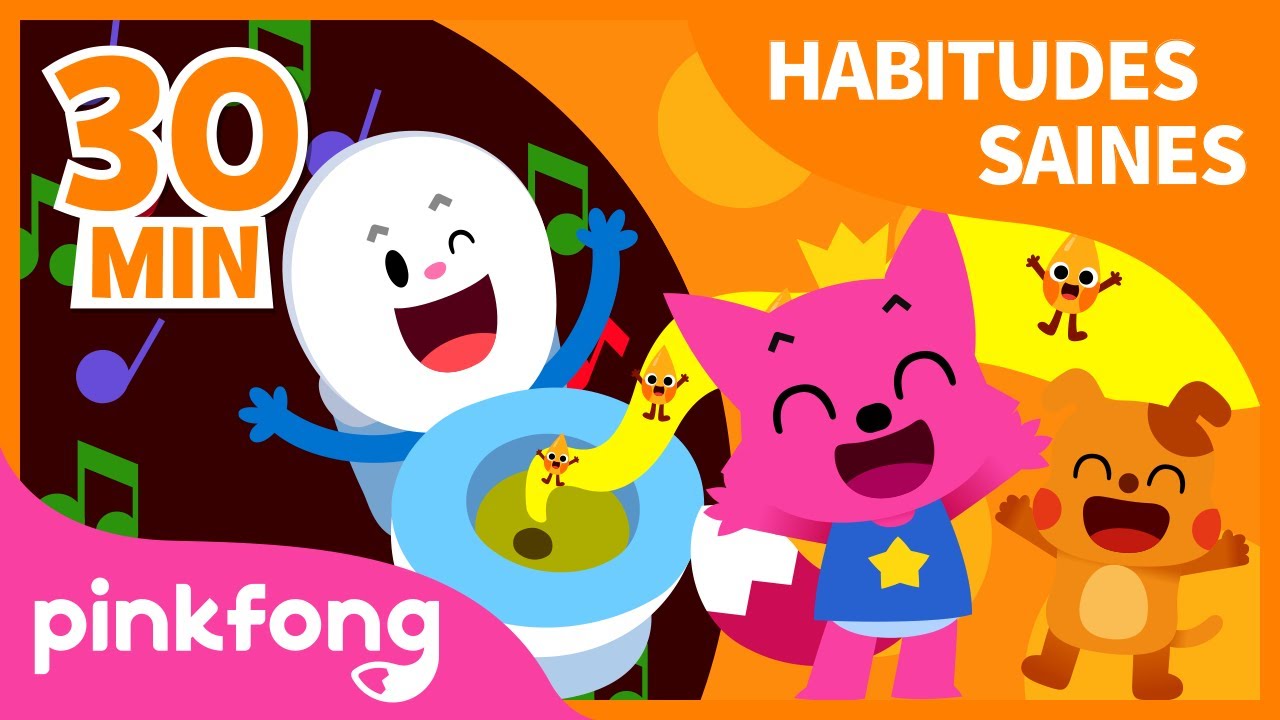La Chanson des Toilettes et Encore Plus de Comptines | Pinkfong, B&eacute;b&eacute; Requin! Chansons pour Enfants