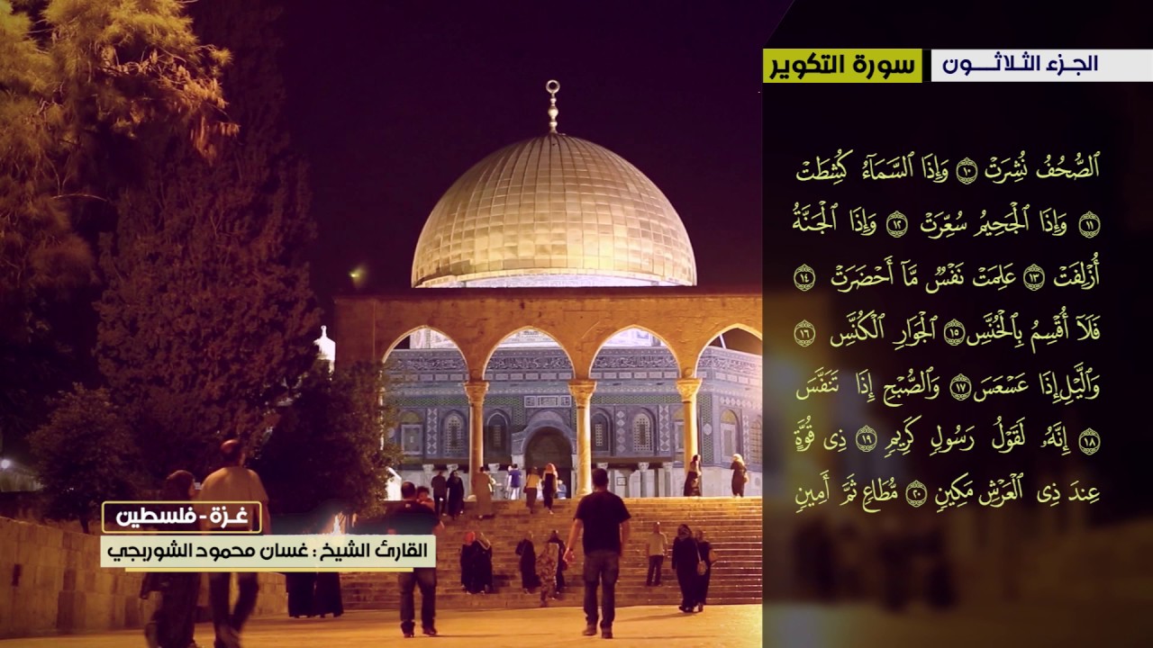 غسان الشوربجي سورة النبأ الى سورة الناس (قصار السور)