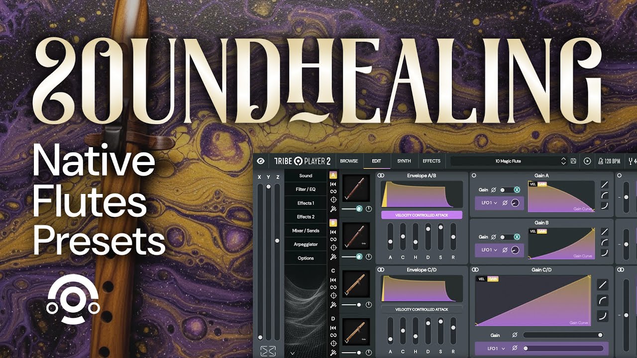 Sound Healing VST: Native (Navajo) Flutes Preset Walkthrough | Flutes in D & A for Healing Music