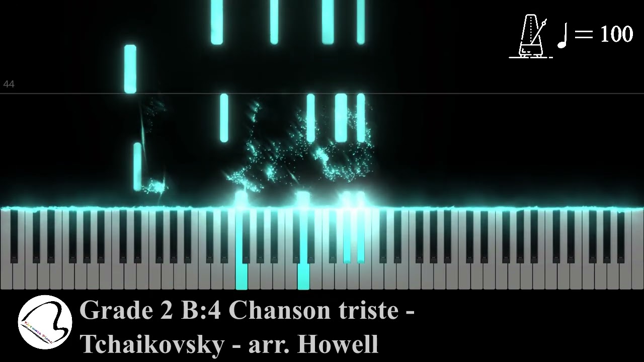 Chanson triste - Piano only - Tempo 100 - AMEB Violin Series 10 Grade 2 List B No. 4