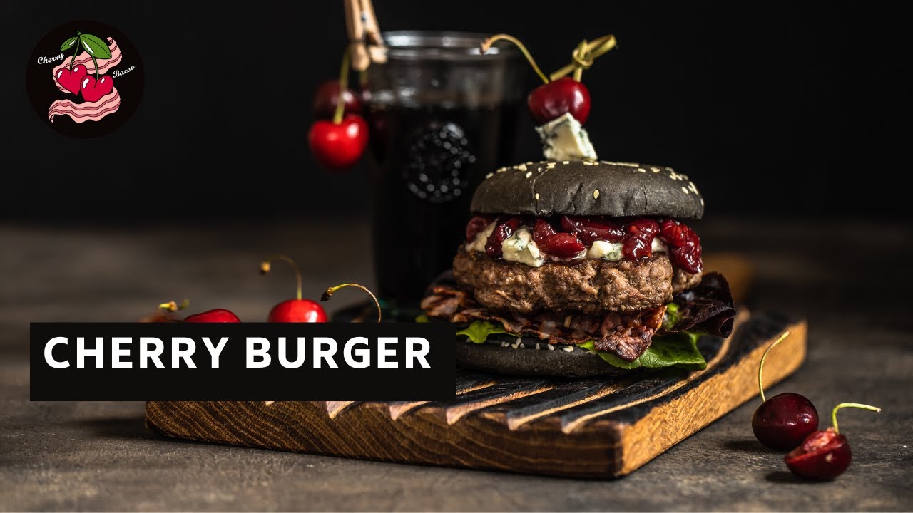 Cherry Burger Recipe 🍒🥓Best burger I've ever tried!