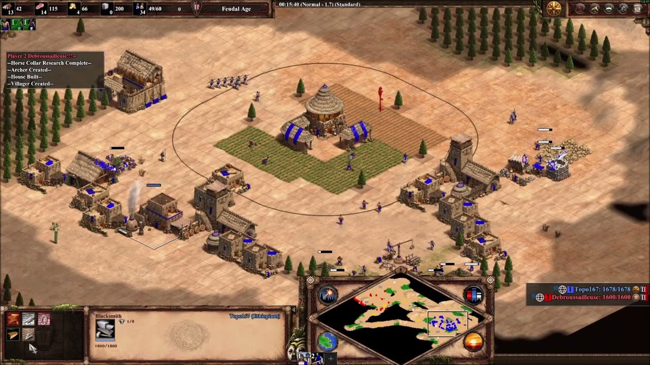 Age of empires 2 de, Ethiopians vs Persians, Persian eco.
