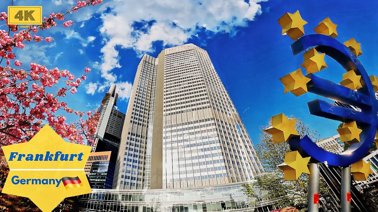 Frankfurt Germany City tour|Frankfurt City 4k Walking |Frankfurt alte Oper|Eurotower Frankfurt