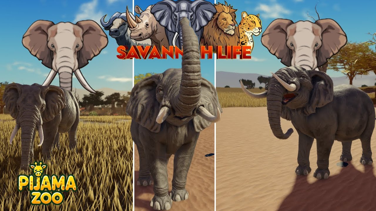 Savannah Life. Jogando de Elefante 25#.