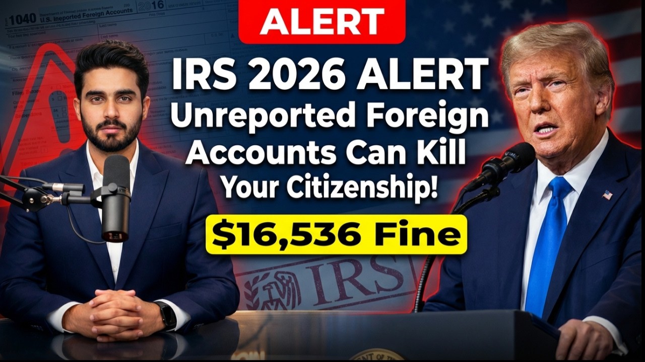 IRS 2026 ALERT: Unreported Foreign Accounts Can Kill Your Citizenship! ($16,536 Fine)