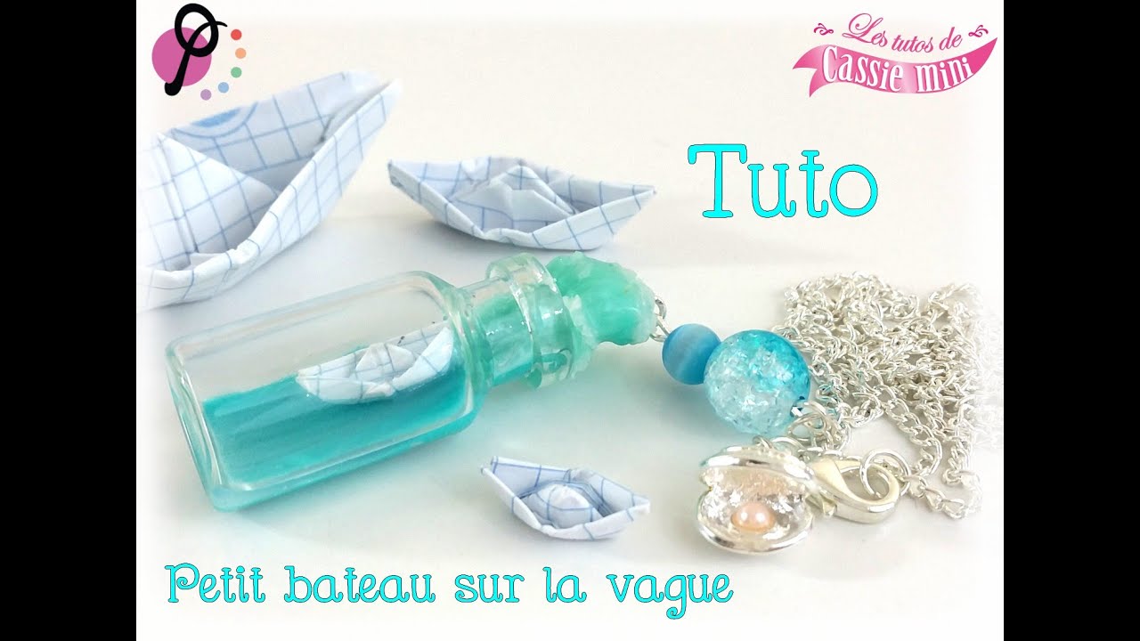 { Tuto } Petit bateau sur la vague en pâte polymère/cernit /fimo