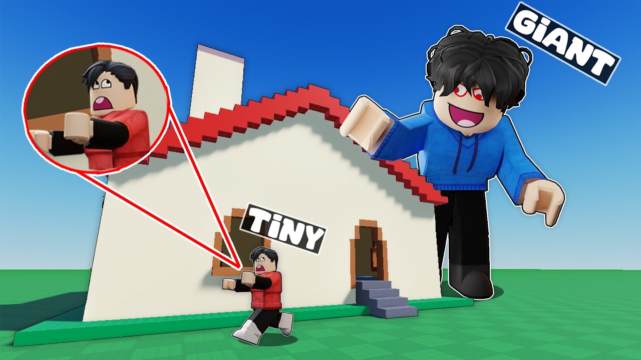 Tiny Vs Giant HIDE & SEEK in Roblox!
