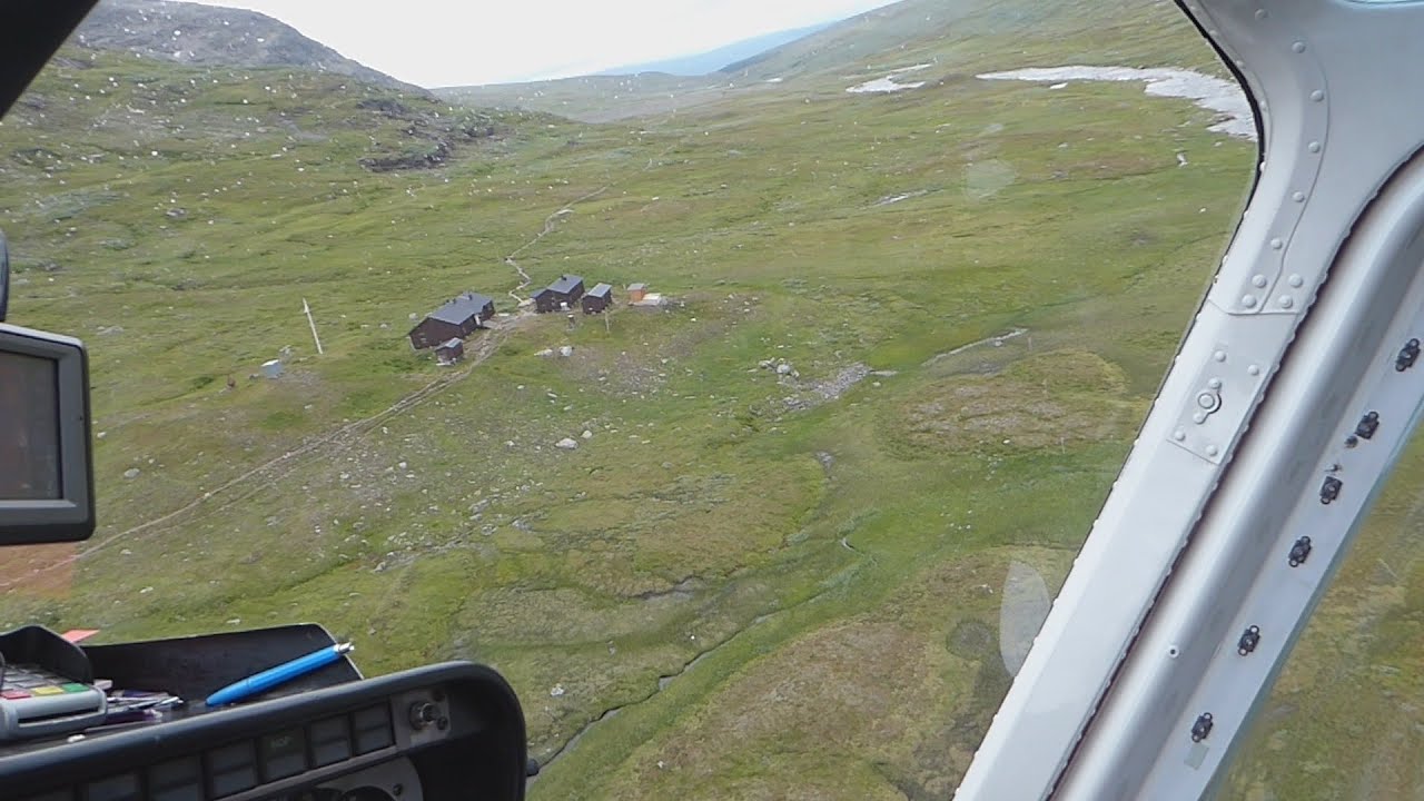 VINDELFJÄLLEN 2021 - Helikopter till baslägret via Hemavan och Viterskalsstugan - Södra KUNGSLEDEN)