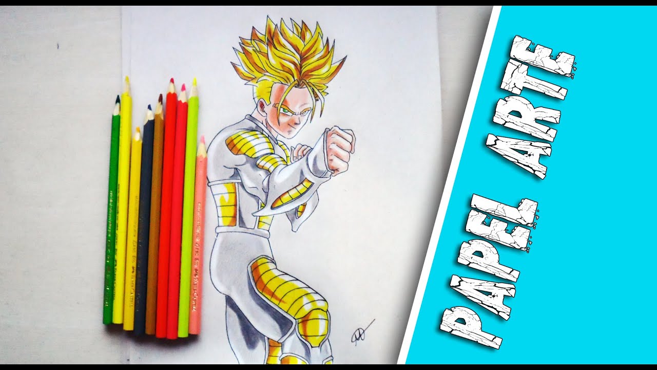 Desenhando TRUNKS Do Futuro ( drawing Mirai Trunks)