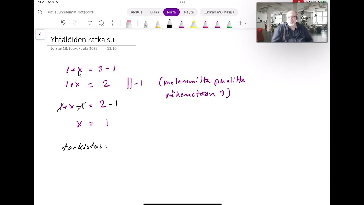 Yhtälö 2 (Yhtälön ratkaiseminen)
