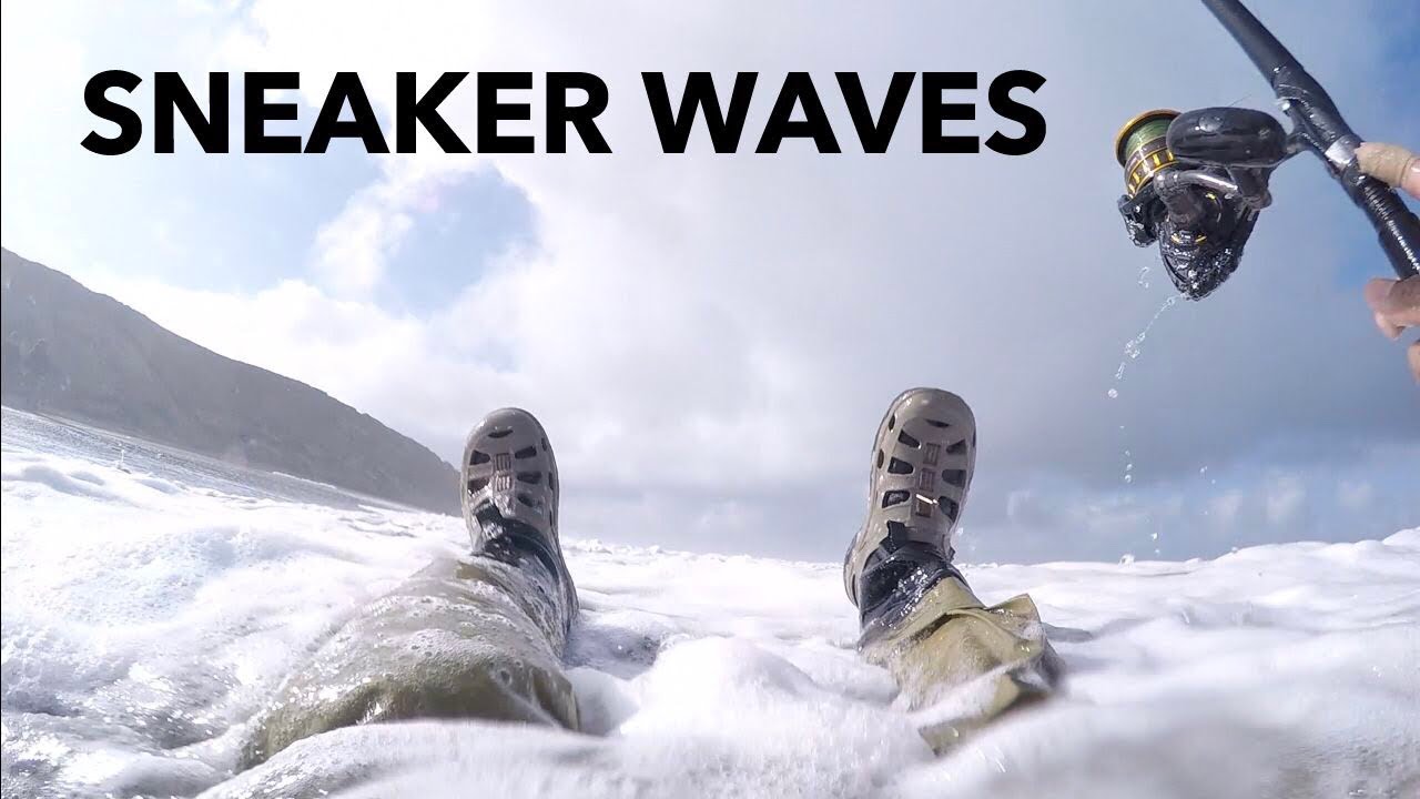 Big Waves knocked me down | SURF FISHING SAFETY REMINDERS