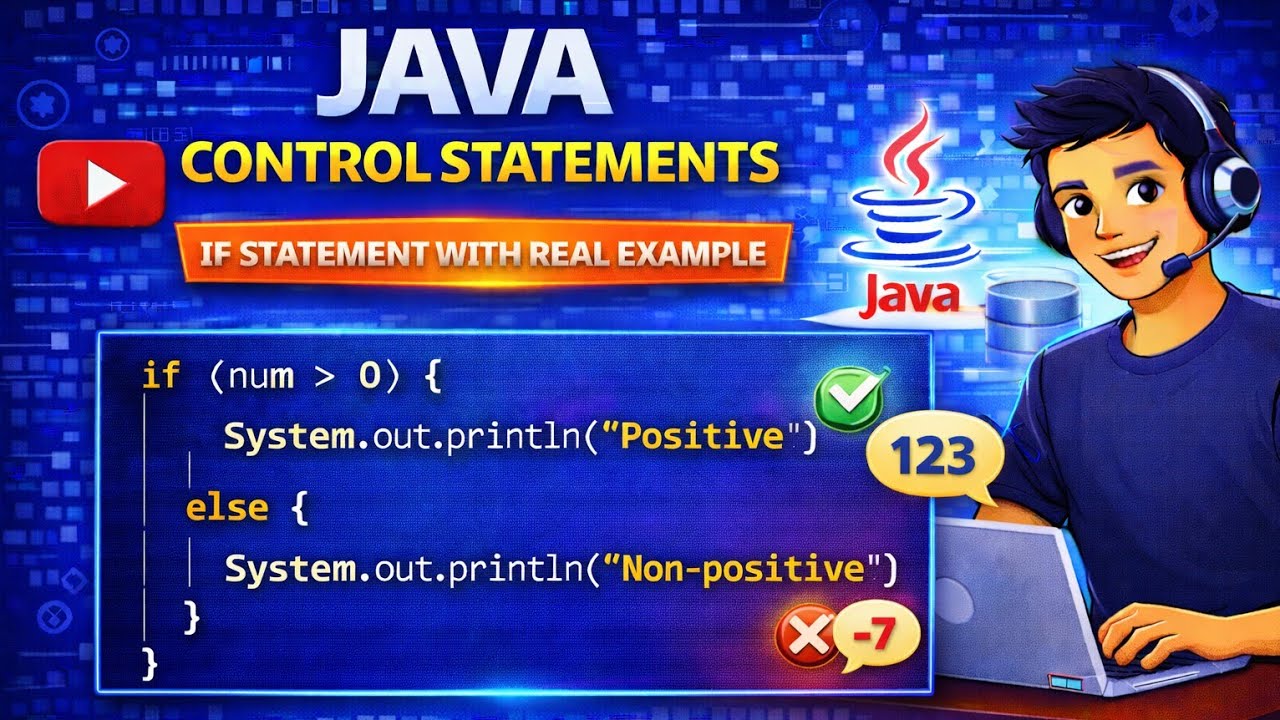 Java if else Statement with Real Time Examples | Java Control Statements Tutorial for Beginners