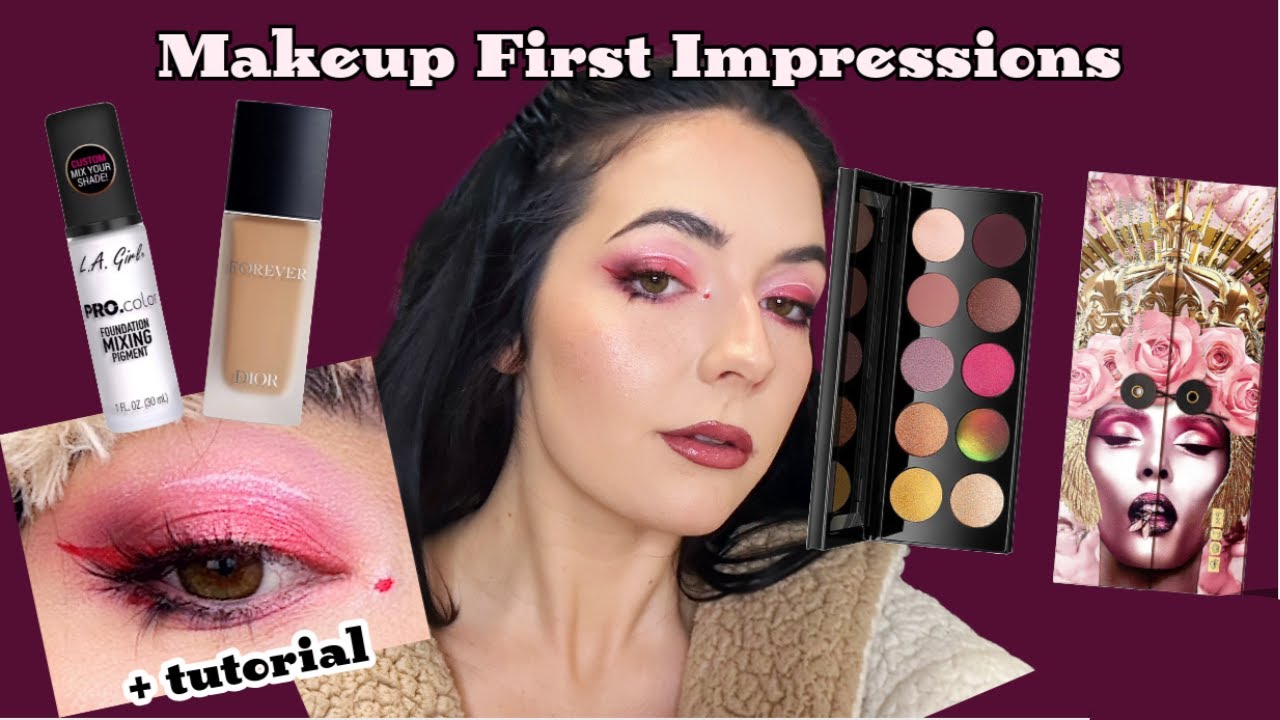 Color Correcting Foundation Pigment and Pat McGrath Divine Rose II Eyeshadow Pallet First Impression