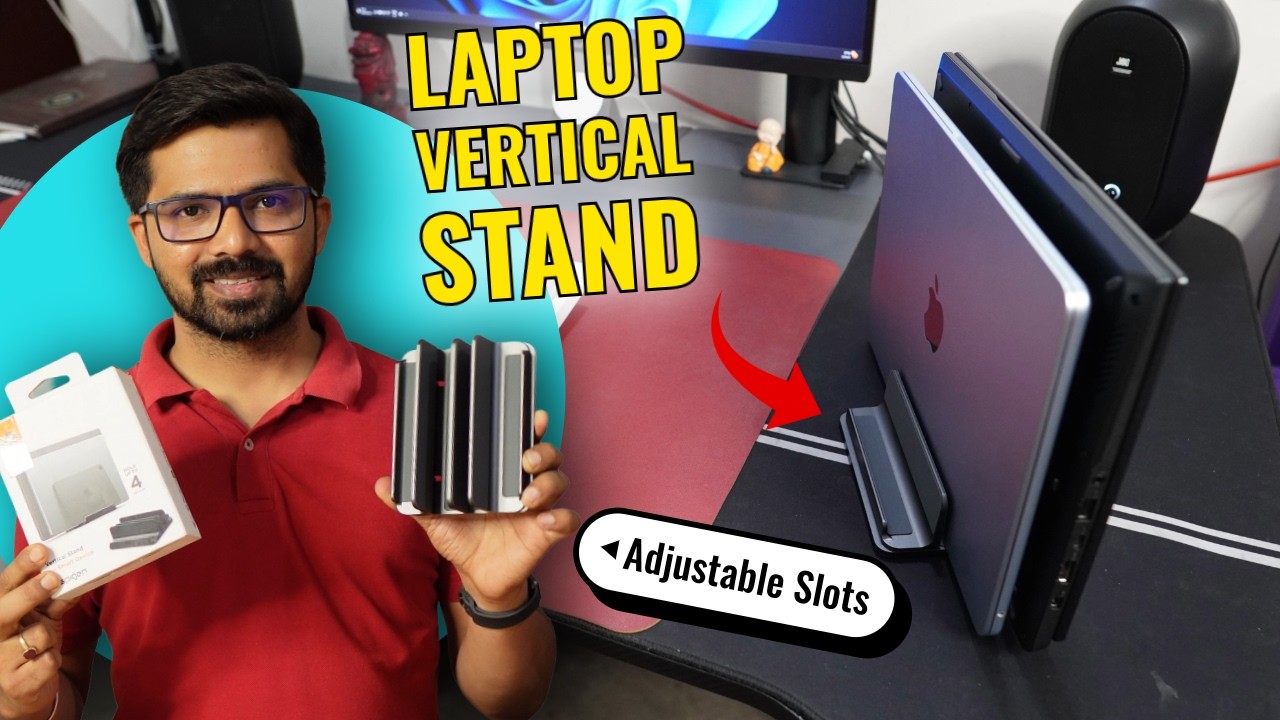 The Vertical Laptop Stand That Finally Organized My Workspace