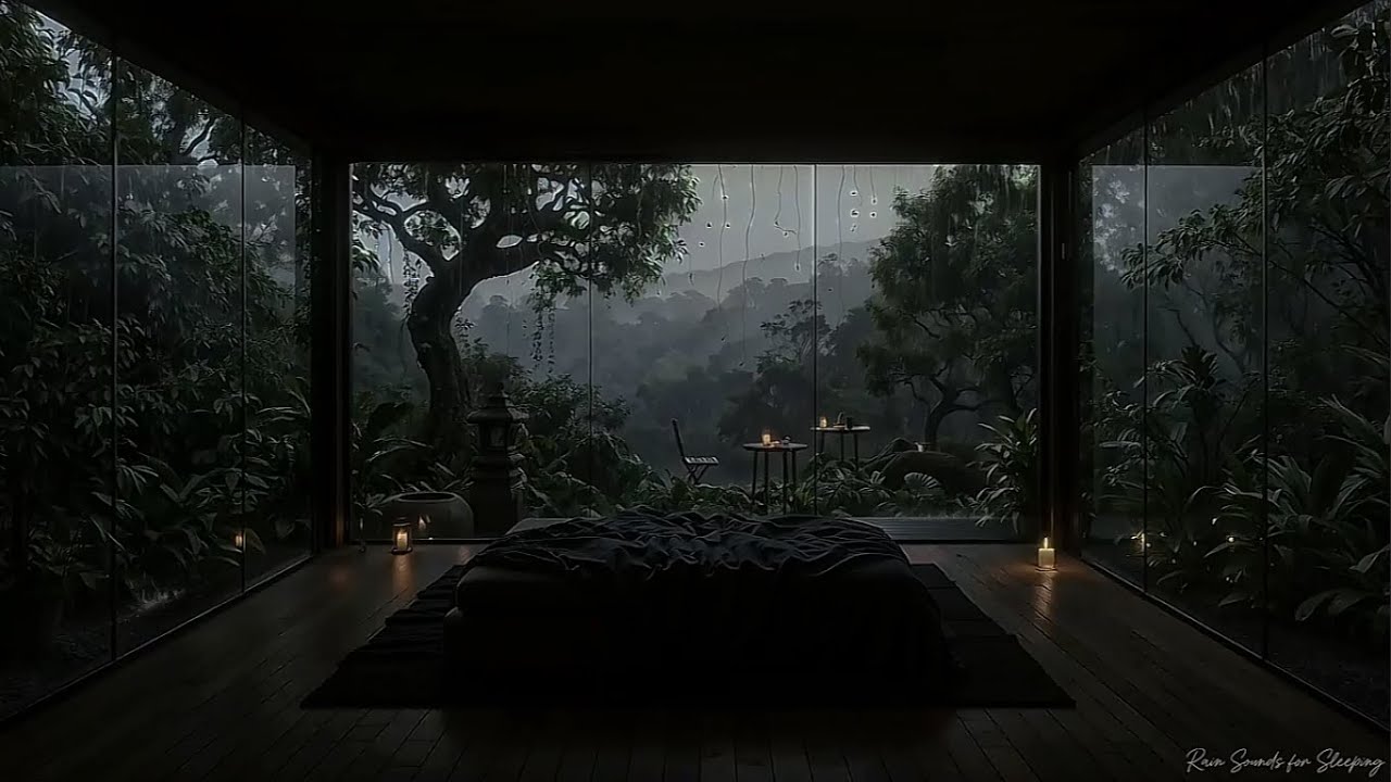 Forest Rainstorm at Night 🌧 Relaxing Ambience for Better Sleep