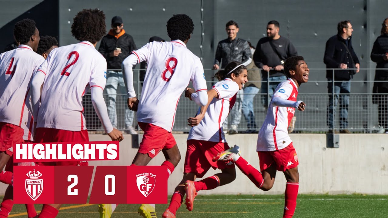 AS Monaco 2-0 Grenoble Foot - U17 Nationaux - 17e journée
