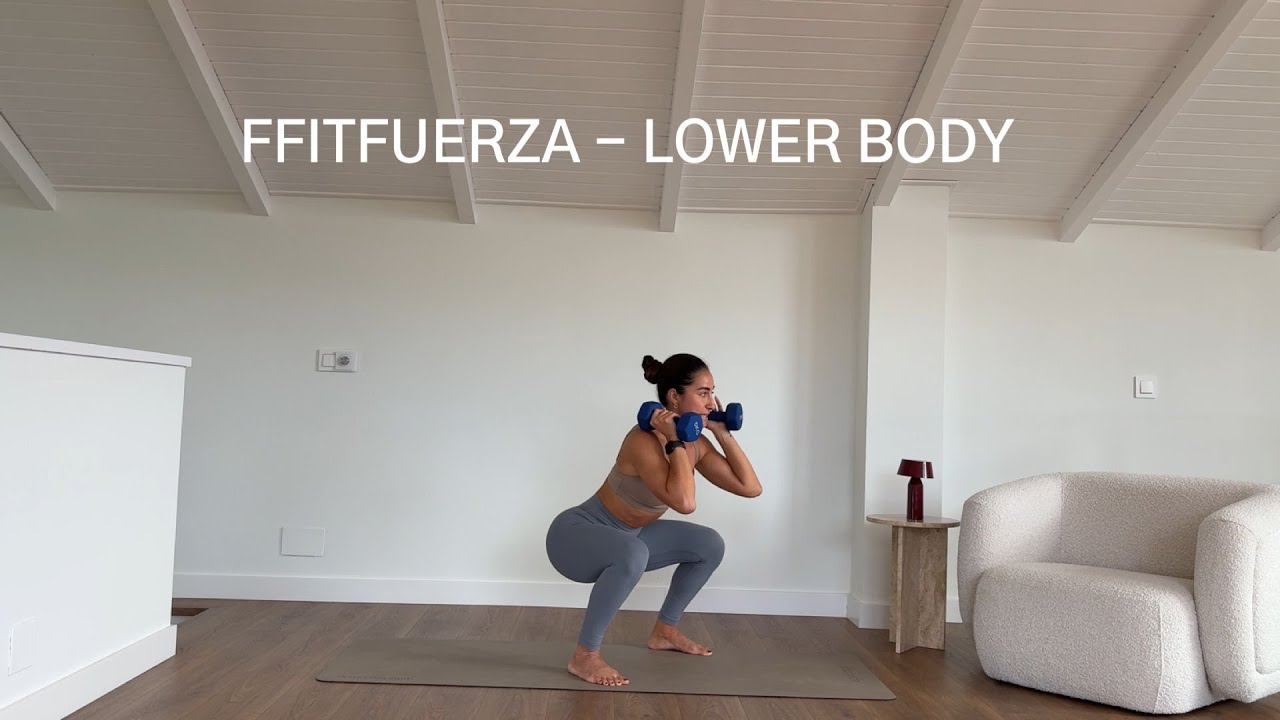 ffitfuerza - glúteos y piernas (mancuernas 3-6kg)