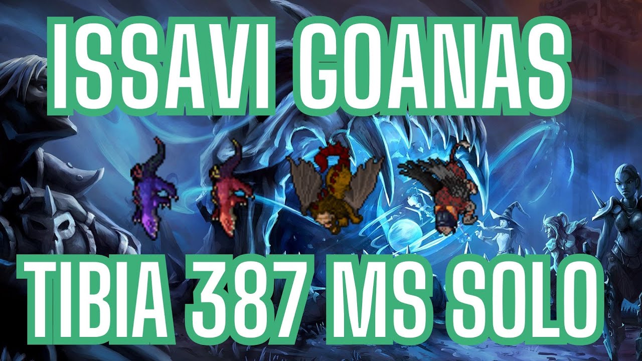 Tibia 387 MS Solo Issavi Goannas Surface - 4,.3kk raw xp/h - 200-400k profit #tibia #gaming