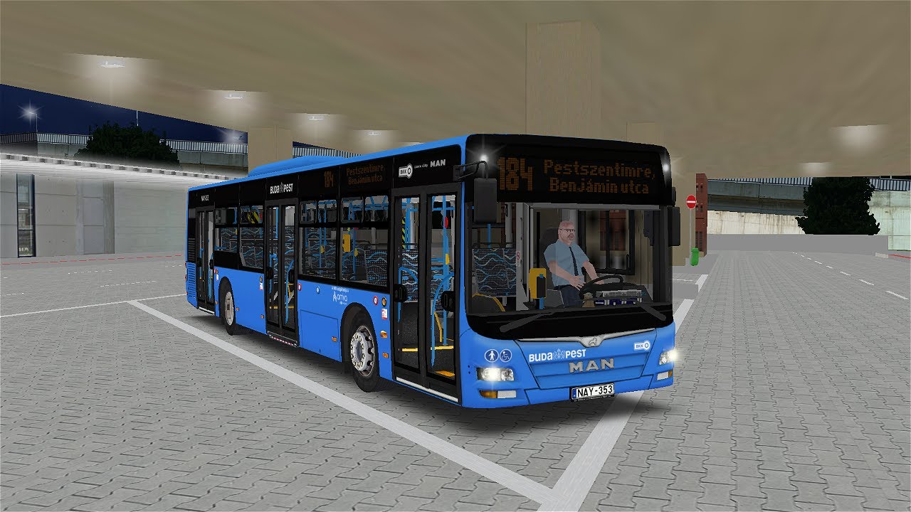 OMSI 2 - Délpest 5.2 184 ► Pestszentimre, Benjámin utca MAN Lion's City A21 NAY-353
