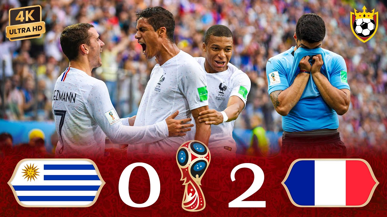 Мбаппе и Гризманн выбивают Уругвай и Суареса с чемпионата мира 🌟💥🔥 ❯ Уругвай (0-2) Франция ● 4K 🎬