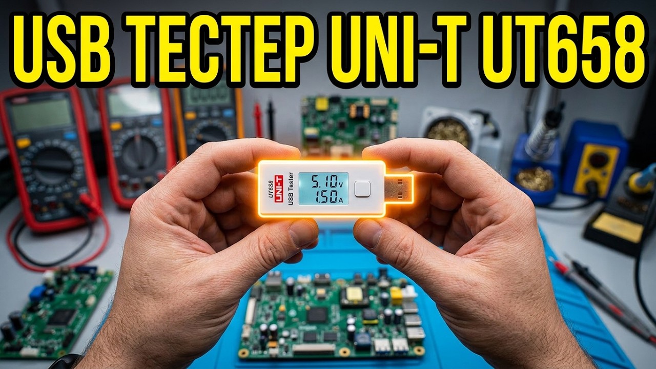 ⚡ USB ТЕСТЕР UNI-T UT658 👉 USB ВОЛЬТМЕТР/АМПЕРМЕТР/СЧЕТЧИК ИЗМЕРИТЕЛЬНЫЙ ПРИБОР